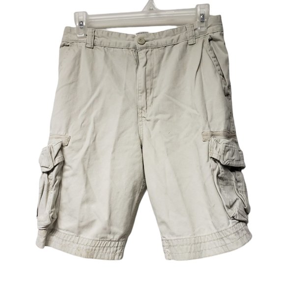 Faded Glory Khaki Cargo Shorts Size 2 